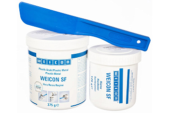 Эпоксидный композит пастообразный, наполненный сталью, быстротвердеющий 0.5 кг WEICON SF wcn10250005