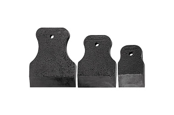 Набор шпателей 40-60-80 мм черная резина SPARTA 858285