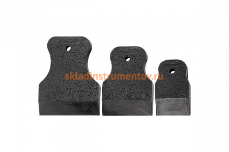 Набор шпателей 40-60-80 мм черная резина SPARTA 858285