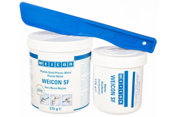 Эпоксидный композит пастообразный, наполненный сталью, быстротвердеющий 0.5 кг WEICON SF wcn10250005