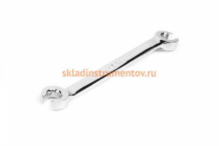 Накидной разрезной двусторонний ключ HORTZ 22х24 хром HOR 119695