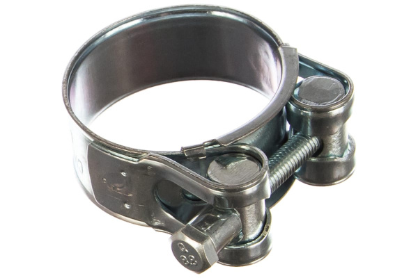 Металлические хомуты СИБРТЕХ, силовые, 44-47мм, ширина 22мм, шарнирный, W1, 2шт 47537