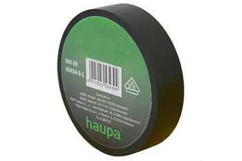 Изолента HAUPA ПВХ 19 мм x 33 м черный 263882