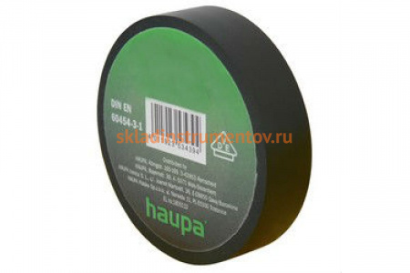 Изолента HAUPA ПВХ 19 мм x 33 м черный 263882