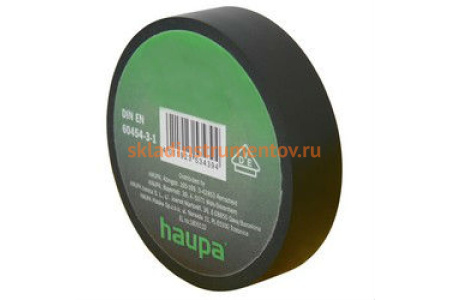 Изолента HAUPA ПВХ 19 мм x 33 м черный 263882