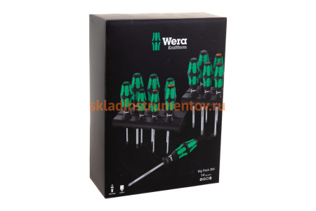 Набор отверток Wera Kraftform Big Pack 300 14 шт. WE-105630
