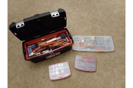 Ящик для инструментов 600x305x295мм +лоток + органайзер + 2 съемных органайзера Tayg 168000