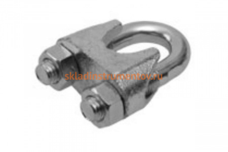 Зажим троса DIN 741 оцинкованный 8 шт. (19 мм; ТФ5) Зубр 4-304415-19