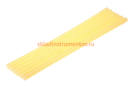 Стержень для термоклеящих пистолетов (12х300 мм; желтый) 6 шт. "ЭКСПЕРТ" Зубр 06858-12-1