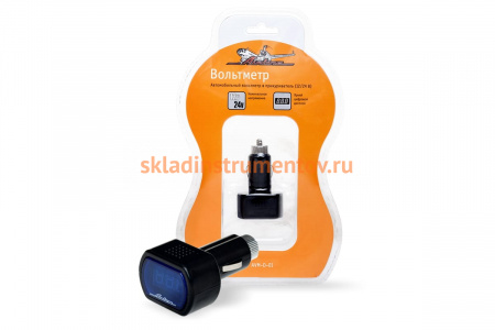 Вольтметр в прикуриватель 12-24В Airline AVM-D-01