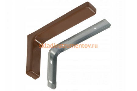 Кронштейн с декоративными накладками MFK-TORG коричневый L=180мм К-90