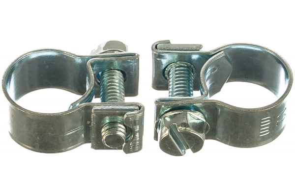 Металлические хомуты СИБРТЕХ, MINI 10-12мм, ширина 9мм, винтовой, W1, 2шт 47503