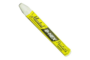Маркер-краска Markal B Paintstik 1/2 Hex, твердый, белый 80250 Маркер-краска Markal B Paintstik 1/2 Hex, твердый, белый 80250