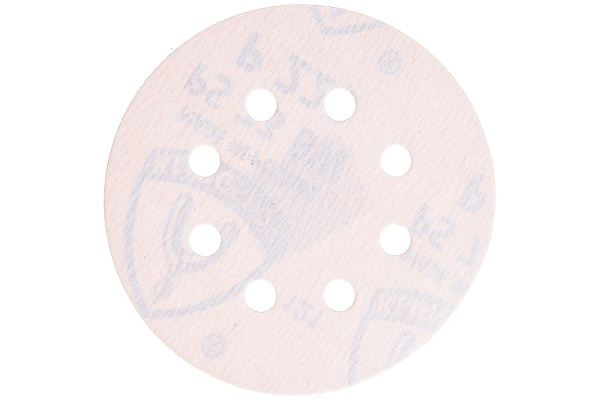 Круг шлифовальный на липучке для обработки красок, лаков и шпаклевок (125 мм; Р220; 8 отверстий) KLINGSPOR 307103