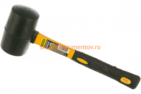 Резиновая черная киянка с фибергласовой ручкой 450г STAYER PROFESSIONAL 2054-65