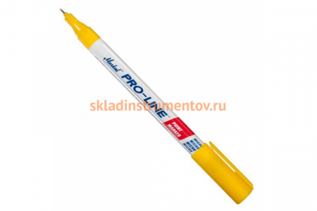 Маркер-краска с тонким наконечником Markal Pro-Line Micro, промышленный, 0,8 мм, жёлтый 96889