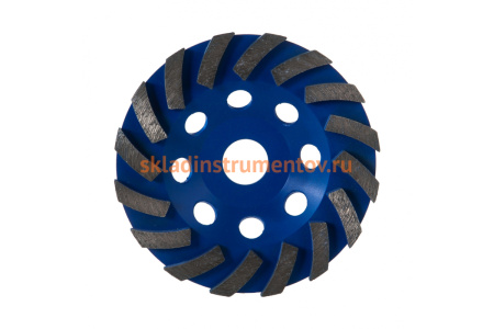 Чашка алмазная двухрядная 125 мм ЗУБР Профессионал, 33372-125