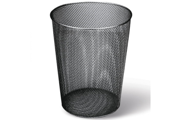 Металлическая корзина для бумаг BRAUBERG Germanium большая, 9 литров, черная 231958 Металлическая корзина для бумаг BRAUBERG Germanium большая, 9 литров, черная 231958