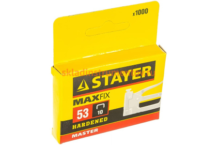 Скобы "STANDARD" красные 1000 шт. (10 мм; тип 53) STAYER 3159-10_z01