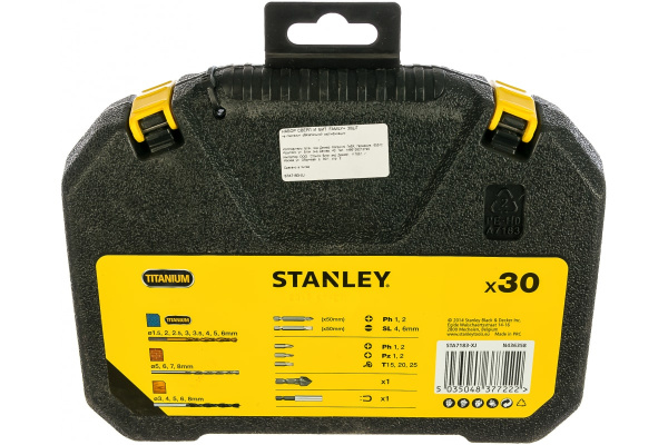 Набор сверл и бит FAMILY+, 30 шт. Stanley STA7183
