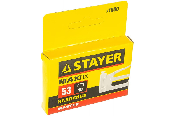 Скобы "STANDARD" красные 1000 шт. (10 мм; тип 53) STAYER 3159-10_z01