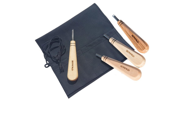 Резчицкий набор N11, 4 штихеля Петроградъ М00016100