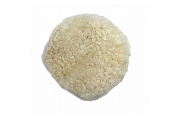 Губка для полировки из овечьей шерсти с фиксацией шнурком 150 мм ROCKFORCE RF-PSP150L