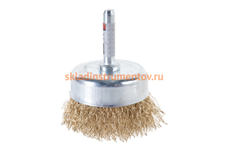 Корщетка чашечная для дрели со шпилькой (50 мм) КУРС 38466