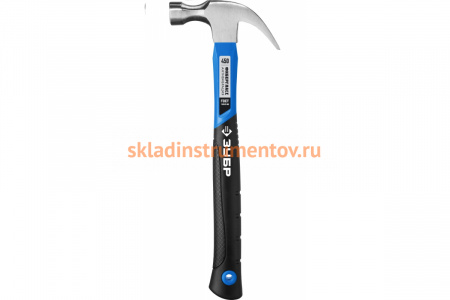 Молоток-гвоздодер Зубр 450 г с фибергласовой рукояткой тип МСТ Проф 20235-450 20235-450_z01