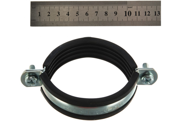 Трубный хомут с гайкой ЗУБР 2 1/2", 6шт, оцинкованный 37850-75-80