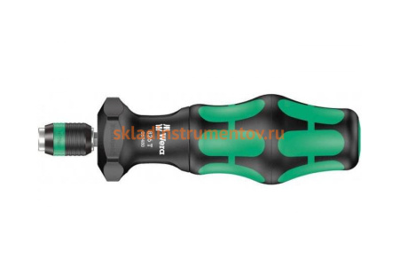 Ручка-держатель WERA 826 T Kraftform Turbo быстрозажимной патрон Rapidaptor, 1/4 x 146 мм WE-057480
