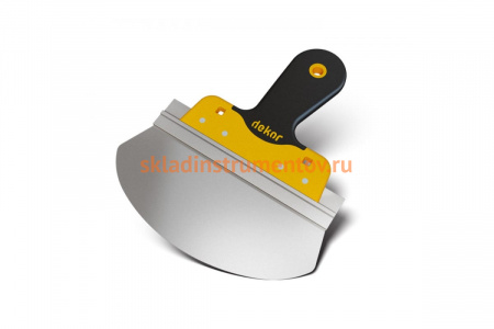 Шпатлевочная лопатка DEKOR HASSAN для ведра 20см, пластиковая ручка, DEKOR 1941