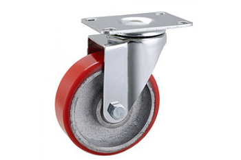 Колесо большегрузное полиуретановое поворотное Medium 100 мм MFK-TORG 1043100 M