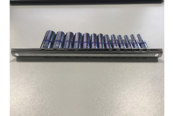 Набор глубоких торцевых головок 1/4", шестигранные, 4-14 мм, 13 предметов KING TONY 2311MR