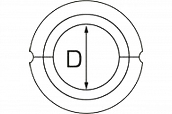 Матрица круглая С-17/60т (17 мм; 60 т; стальные зажимы) для пресса ПГ-60 КВТ 69226