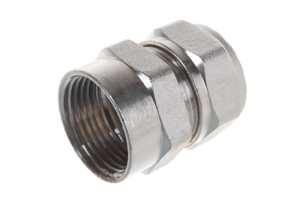 Соединитель (20х2 мм; 3/4"; цанга-гайка) для трубопровода Зубр 51402-20-3/4