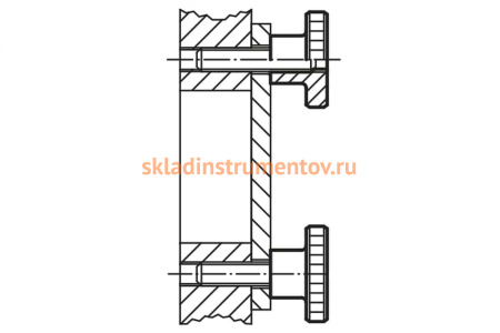 Ручка с накаткой KIPP K0143.10
