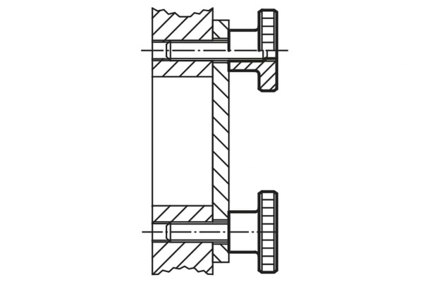 Ручка с накаткой KIPP K0143.10
