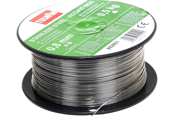 Проволока сварочная из нержавеющей стали (0.8 мм; 0.5 кг) BlueWeld 802051