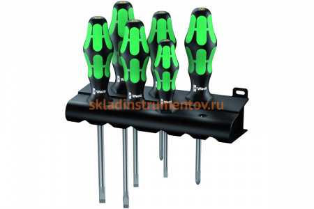Набор отверток 334/355/6 SATZ 6TLG. WERA WE-105656