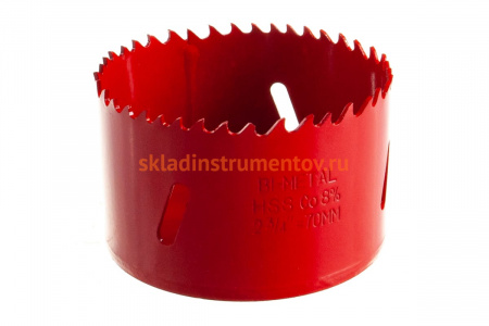 Коронка биметаллическая 70 мм REDVERG 6627118