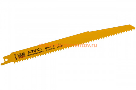 Полотно по древесине 3021/225 (5 шт; 225х19х1.27 мм; 205 мм; 6 TPI) WILPU 1222200005