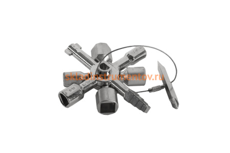 Универсальный ключ для электрошкафов КОБАЛЬТ 10 профилей 792-926