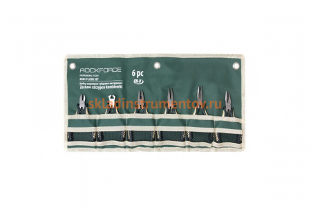 Мини набор шарнирно-губцевого инструмента ROCKFORCE 6 предметов RF-50615