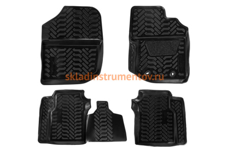 Ковры в салон Airline 3D с подпятником для Honda Fit RHD 07-13 4 шт. ACM-PS-33