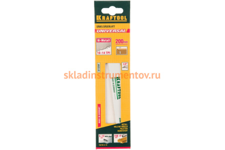 Полотно по металлу и дереву S1122VF (180 мм; 1.8-2.5 мм; Bi-Metall) Kraftool 159705-U-18