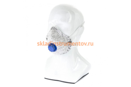 Фильтрующая полумаска-респиратор СИБРТЕХ с угольным слоем, с клапаном выдоха, FFP1, 10 шт, Россия 89248