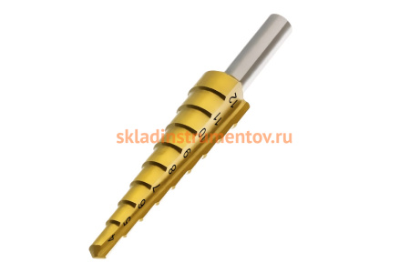 Сверло ступенчатое (4-12 мм) ПРАКТИКА 774-474