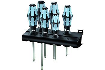 Набор отверток 3334/3350/3355/6 Satz 6-tlg. / set 6 pcs. WERA WE-032063