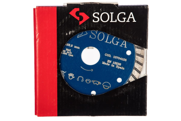 Диск алмазный PROFESSIONAL турбо по железобетону (125х22.2 мм) Solga Diamant 10704125